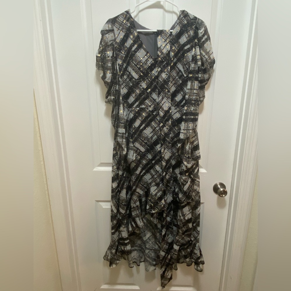 Taylor size 10 black and white dress